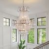 (Same as W1340102270/L5003) Gold Crystal Chandeliers,Large Contemporary Luxury Ceiling Lighting for Living Room Dining Room Bedroom Hallway