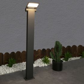 Inowel Outdoor Pathway Lights LED Bollard Light Landscape Path Light Modern Waterproof Driveway Lights 11706 (Color: Grey, size: 31.5in)